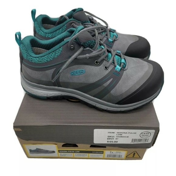 Shoes Keen Women's Steel Toe Low Sedona Pulse Size 7 M Magnet Brand New In Box - Picture 1 of 12